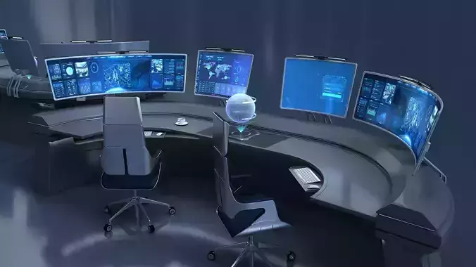 Future desk Lab Table 3D model