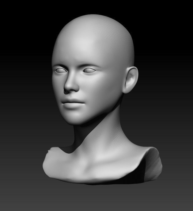 Female head pack 3D Model Collection_33