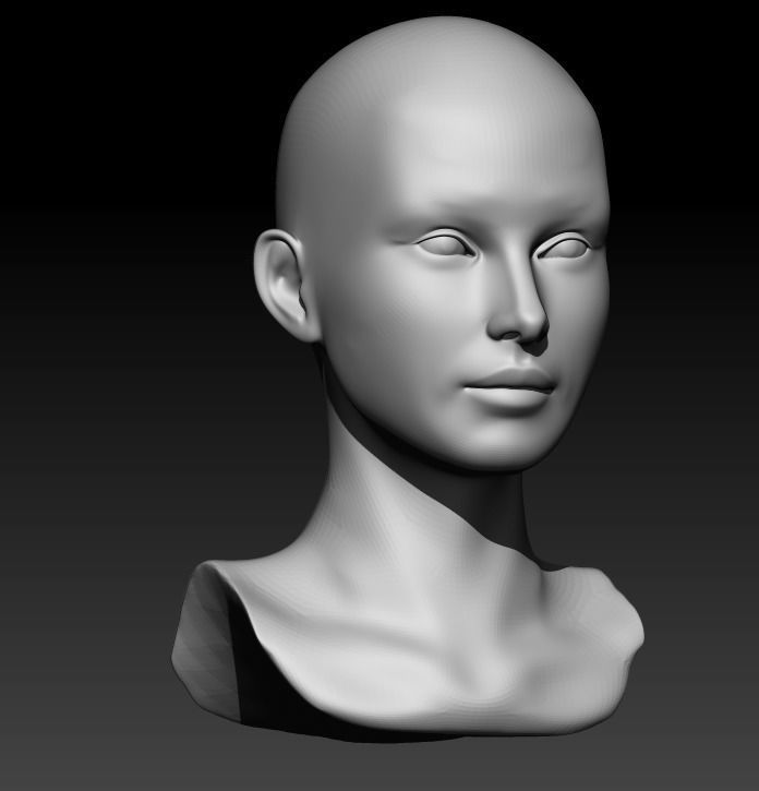 Female head pack 3D Model Collection_40