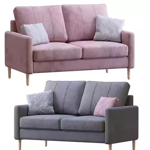 Block Jumbo loveseat Fabric Sofa