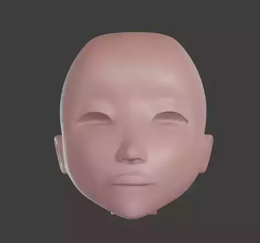 Stylized Head Base Free 3D model