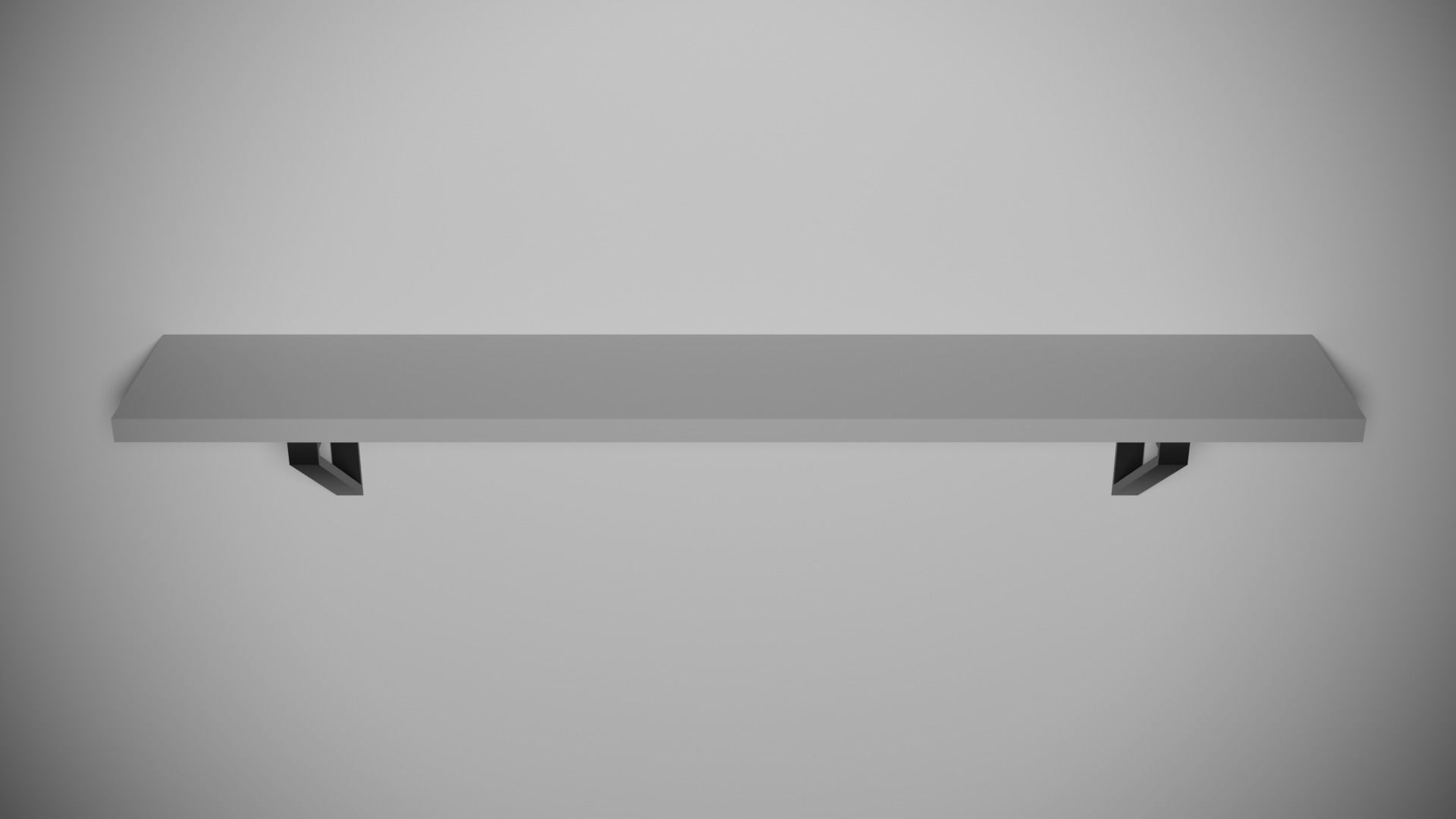 Modern shelfs set Low-poly 3D model_6