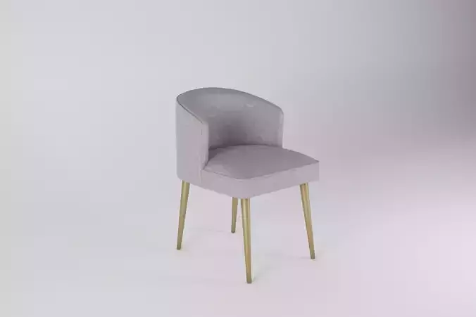 Chair with luxury design 3D model