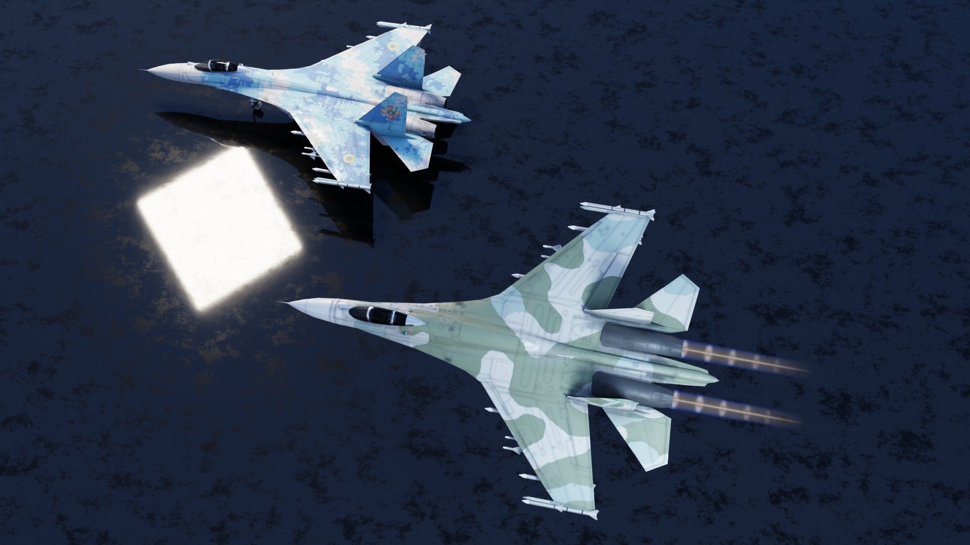 Sukhoi SU-27 Flanker Low-poly 3D model_20