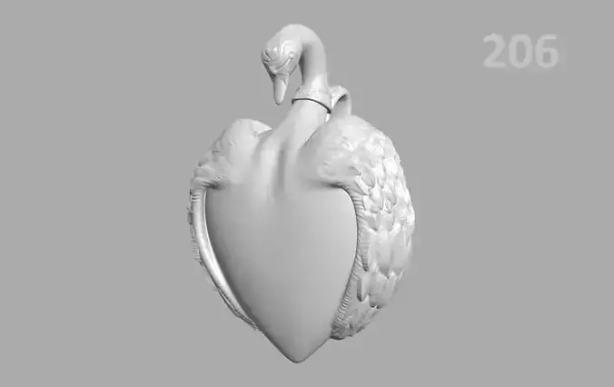206P-LOVE swan