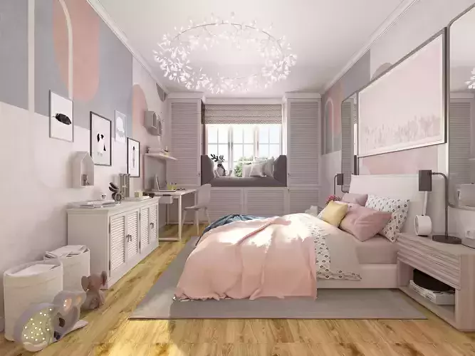 Childrens room in a modern style