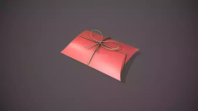 Red and Silver Pillow Gift Box