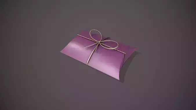 Purple and Silver Pillow Gift Box