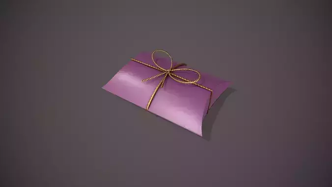 Purple and Gold Pillow Gift Box