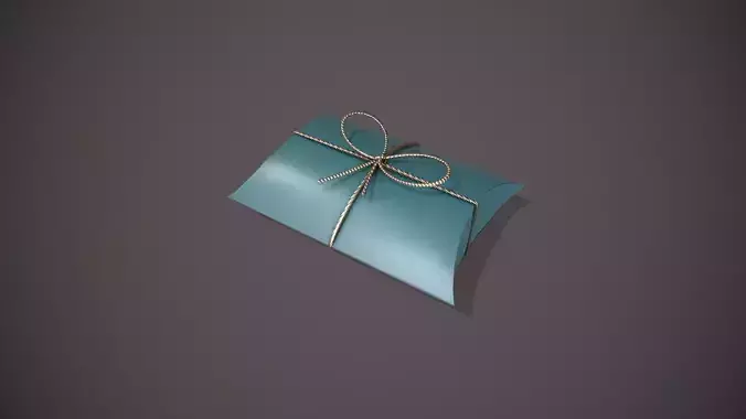 Blue and Silver Pillow Gift Box