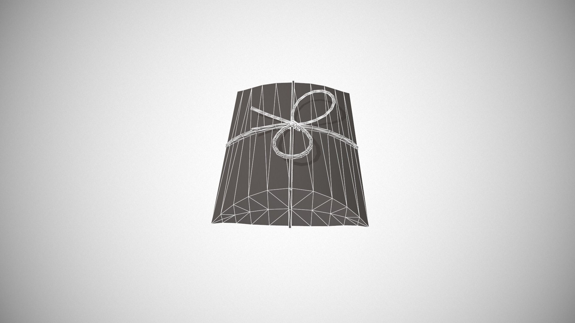 Black and Silver Pillow Gift Box Low-poly 3D model_21