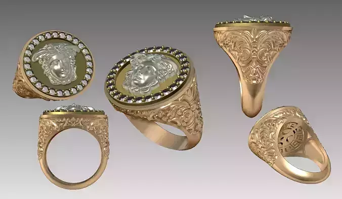 Medusa jewelry ring