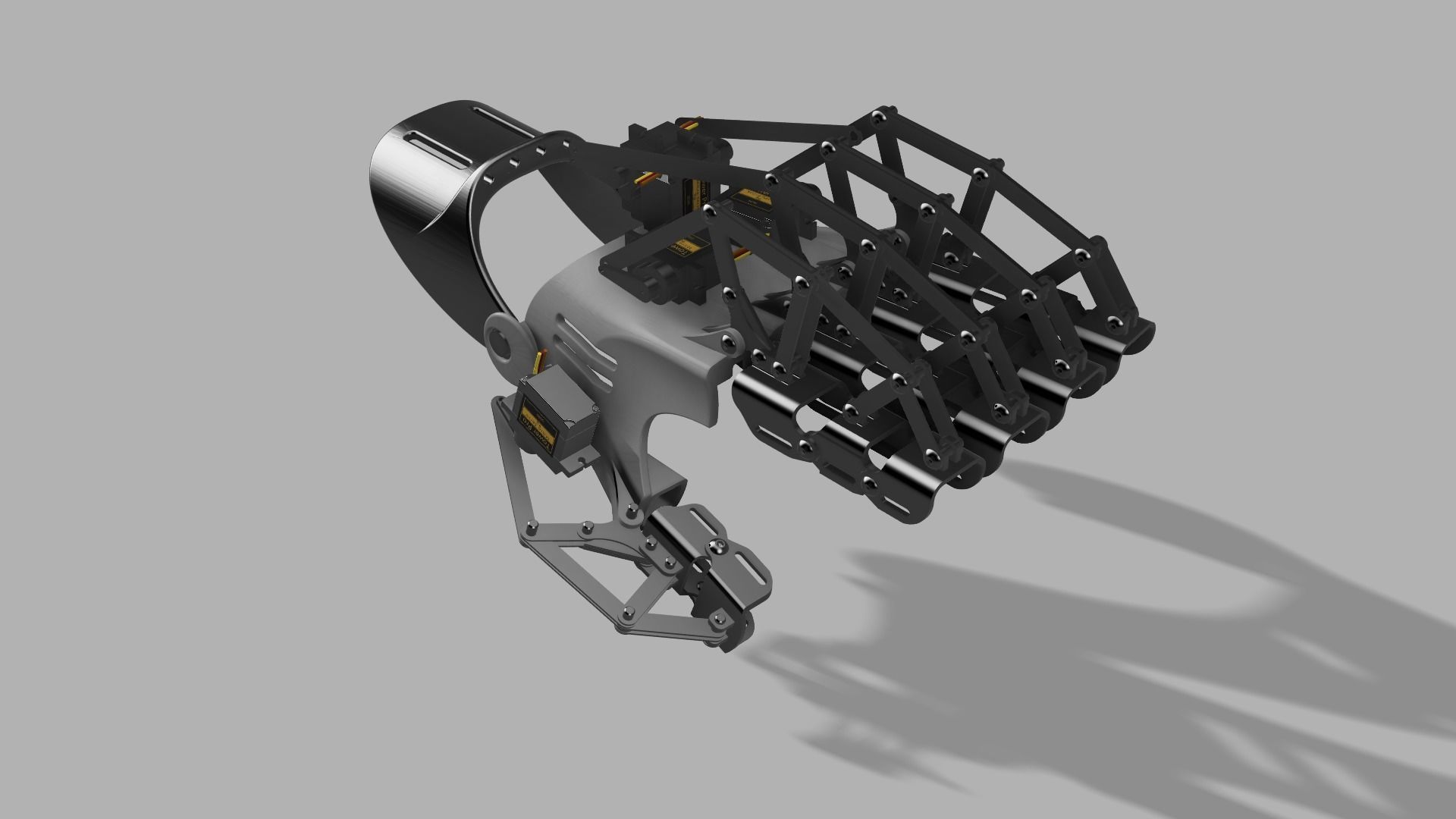 Prosthetic hand 3D model_4