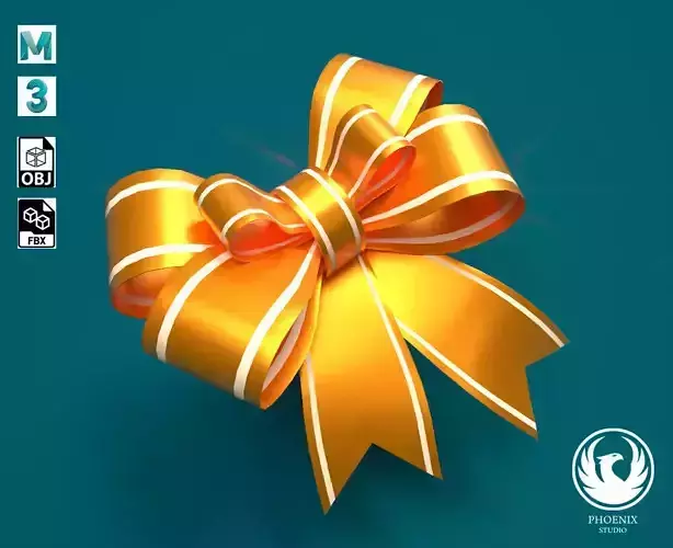 Bow lowpoly 3D molel Low-poly 3D model