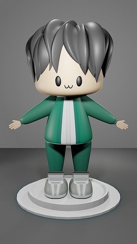 SG model anime character Free 3D print model