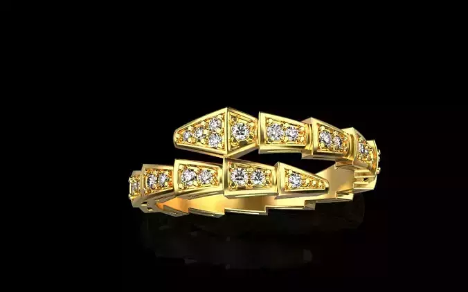 Bvlgari serpenti ring Size17