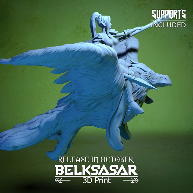 Raven Rider Normal and Topless 3D print model_15