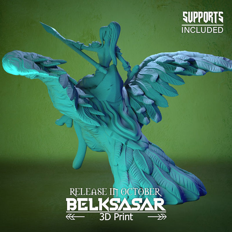 Raven Rider Normal and Topless 3D print model_9