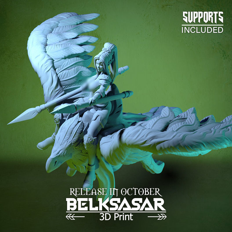 Raven Rider Normal and Topless 3D print model_31