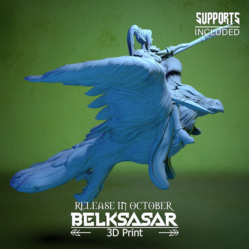 Raven Rider Normal and Topless 3D print model_14