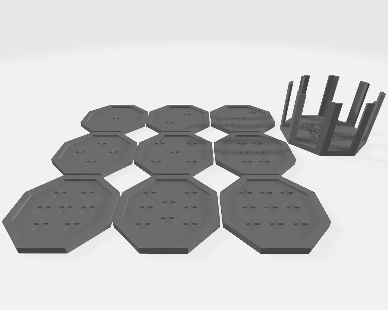 Dragon ball stars coaster set 3D print model_0