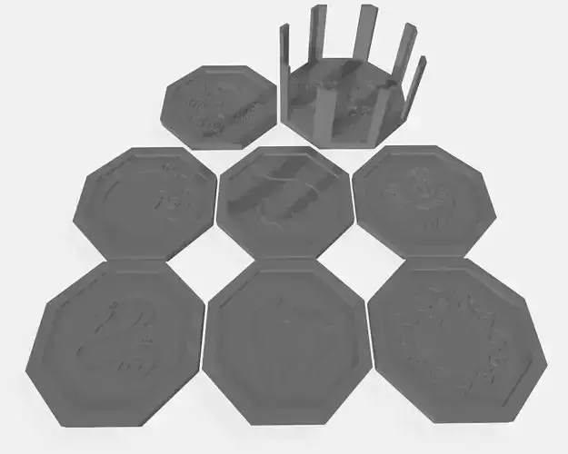 Nanatsu No taizai coaster set