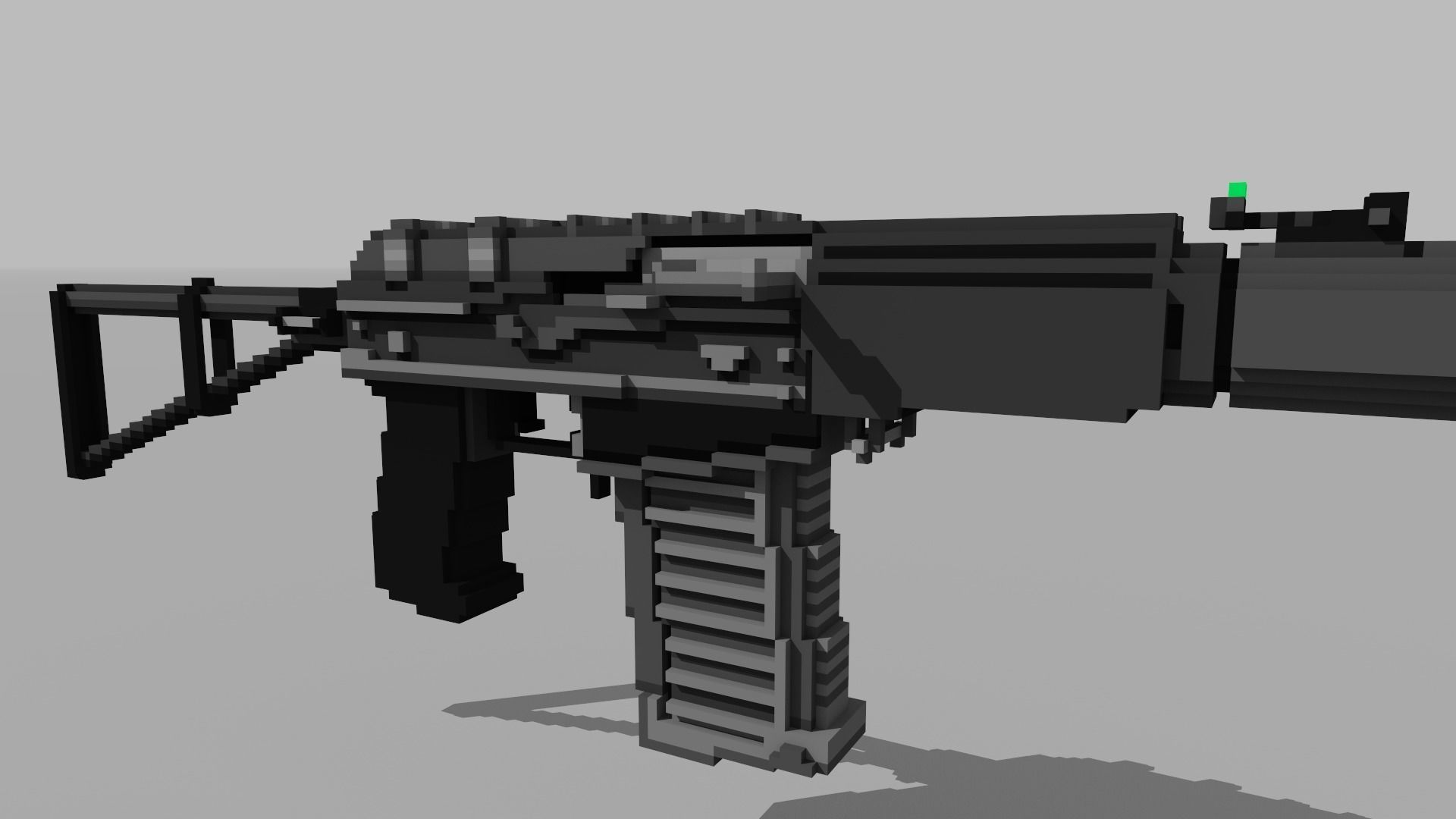 The AS Val Low-poly 3D model_2