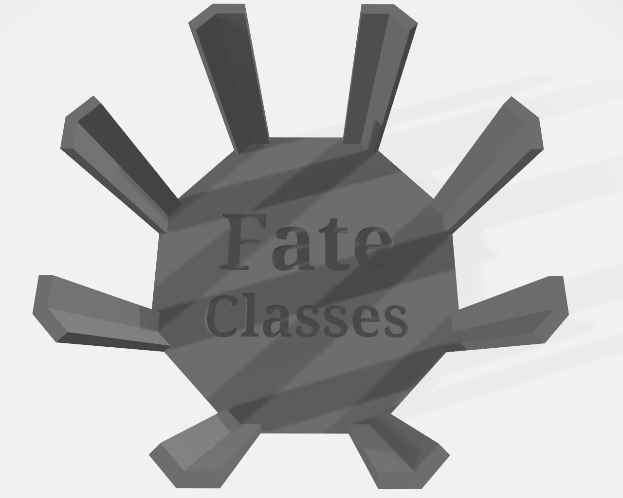 FATE classes coaster set 3D print model_2