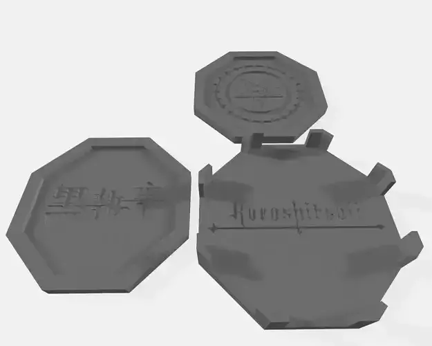 kuroshitsuji coaster set 3D print model
