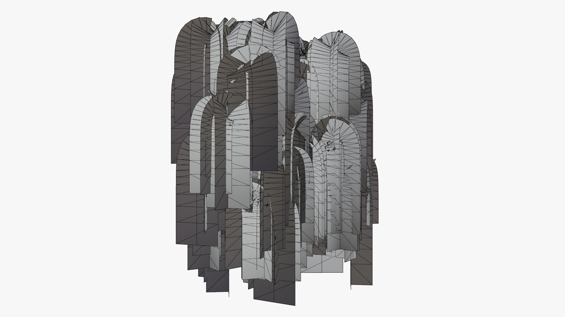 Weeping Willow v1 Low-poly 3D model_7