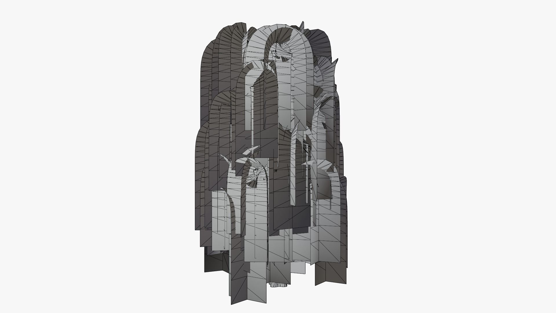 Weeping Willow v1 Low-poly 3D model_11