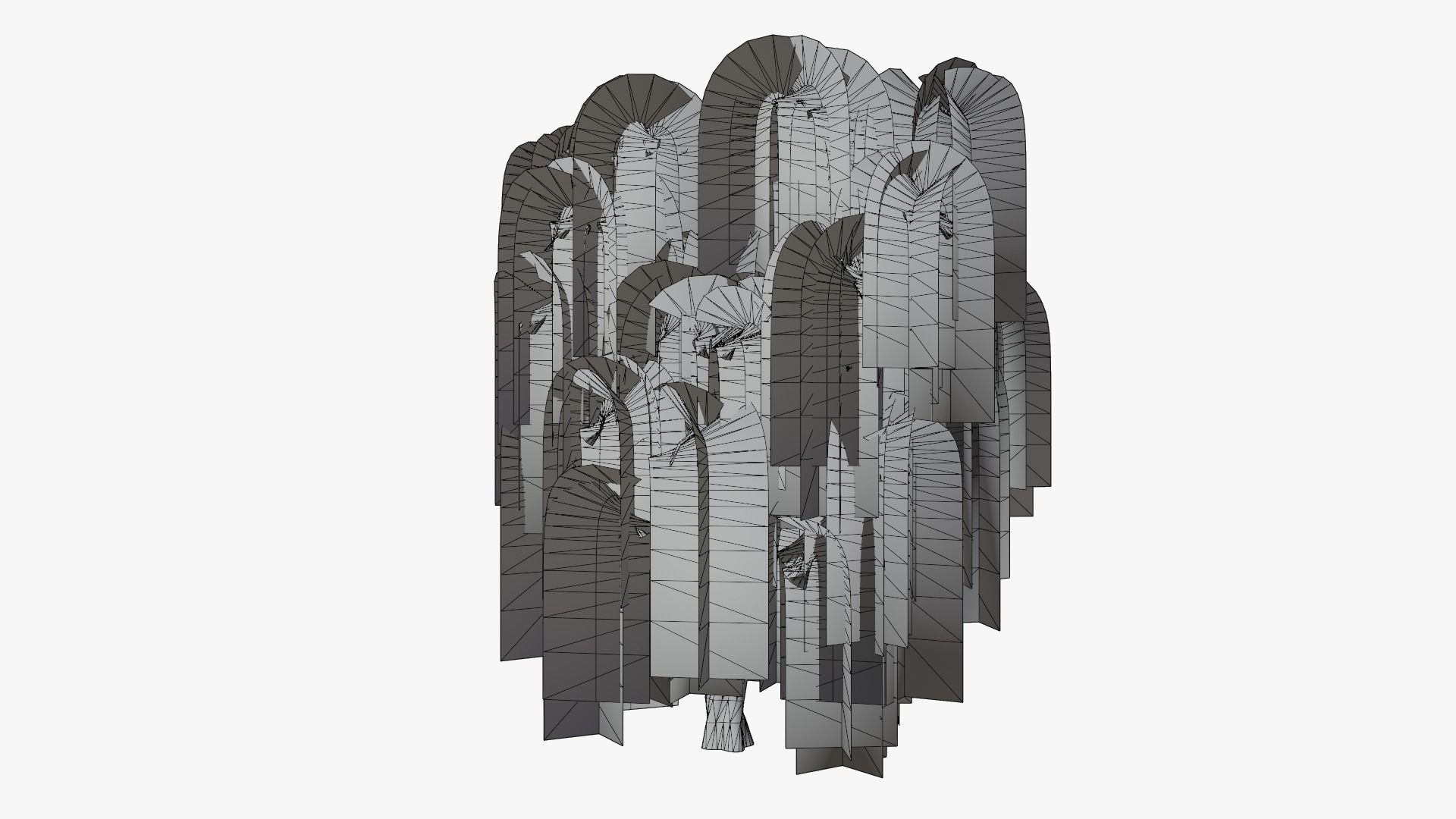 Weeping Willow v1 Low-poly 3D model_9