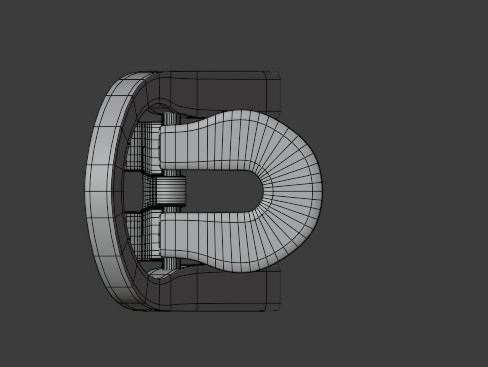 Child chair Low-poly 3D model_4