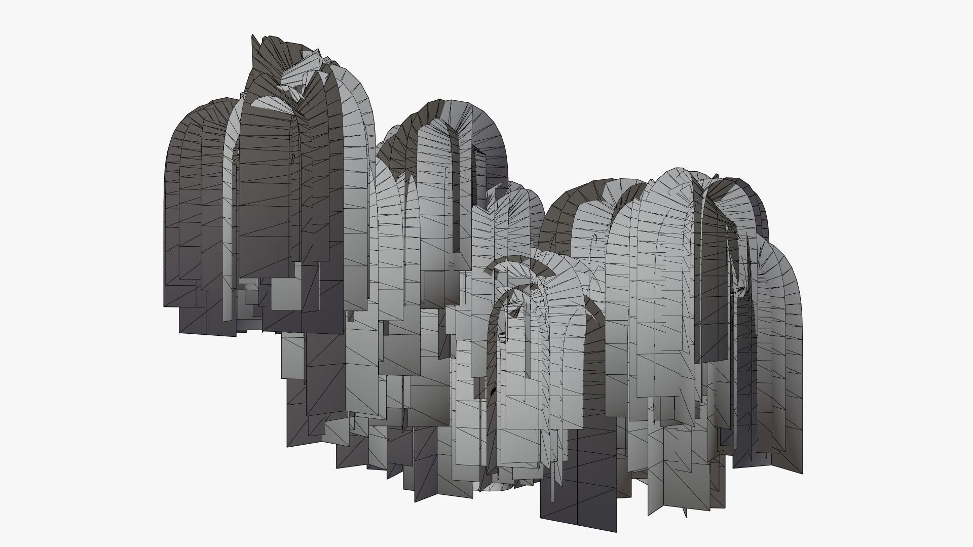 Weeping Willow v2 Low-poly 3D model_6