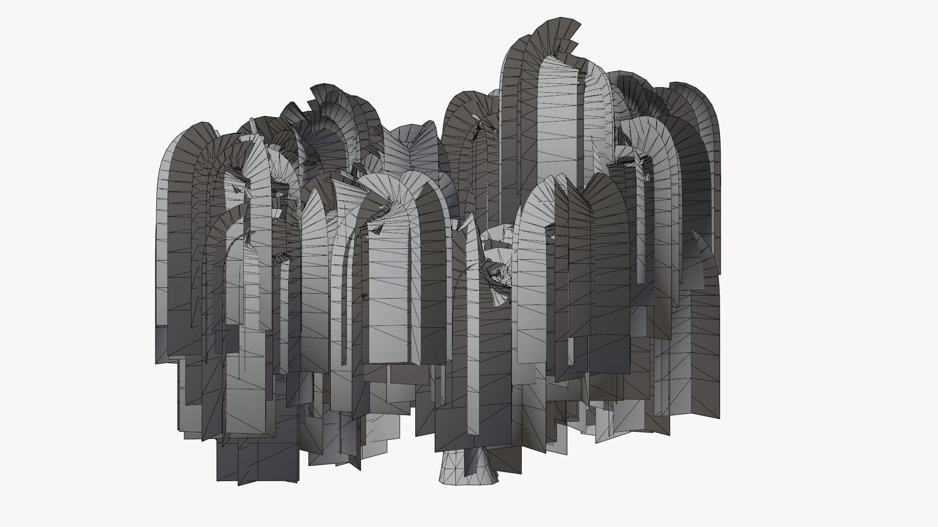 Weeping Willow v3 Low-poly 3D model_9