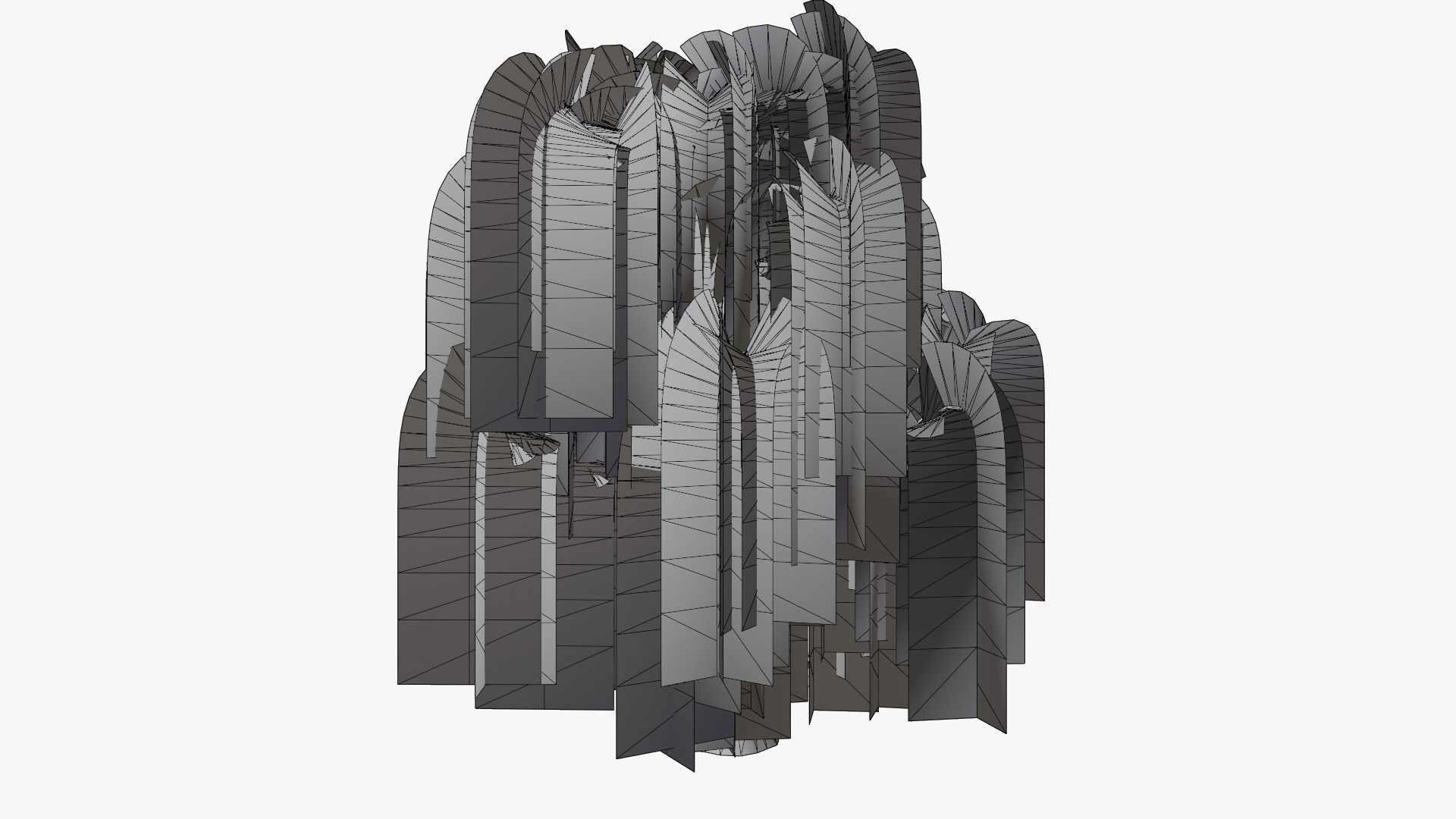 Weeping Willow v3 Low-poly 3D model_7