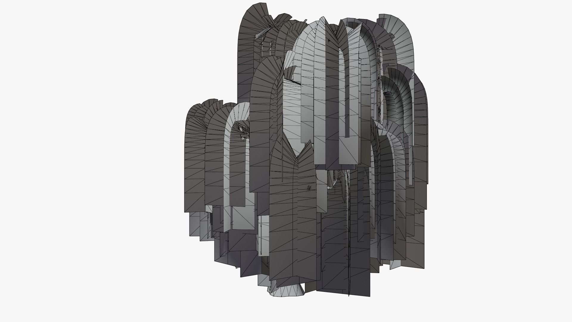 Weeping Willow v3 Low-poly 3D model_8