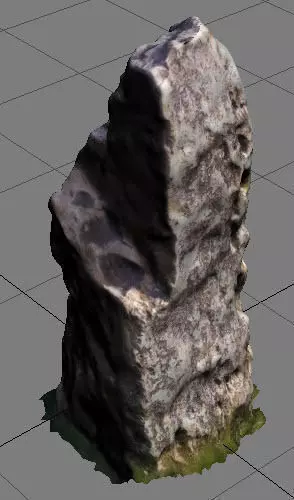 Rock stone 3D model_0