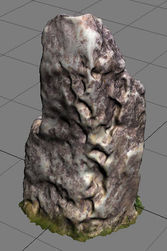 Rock stone 3D model_2