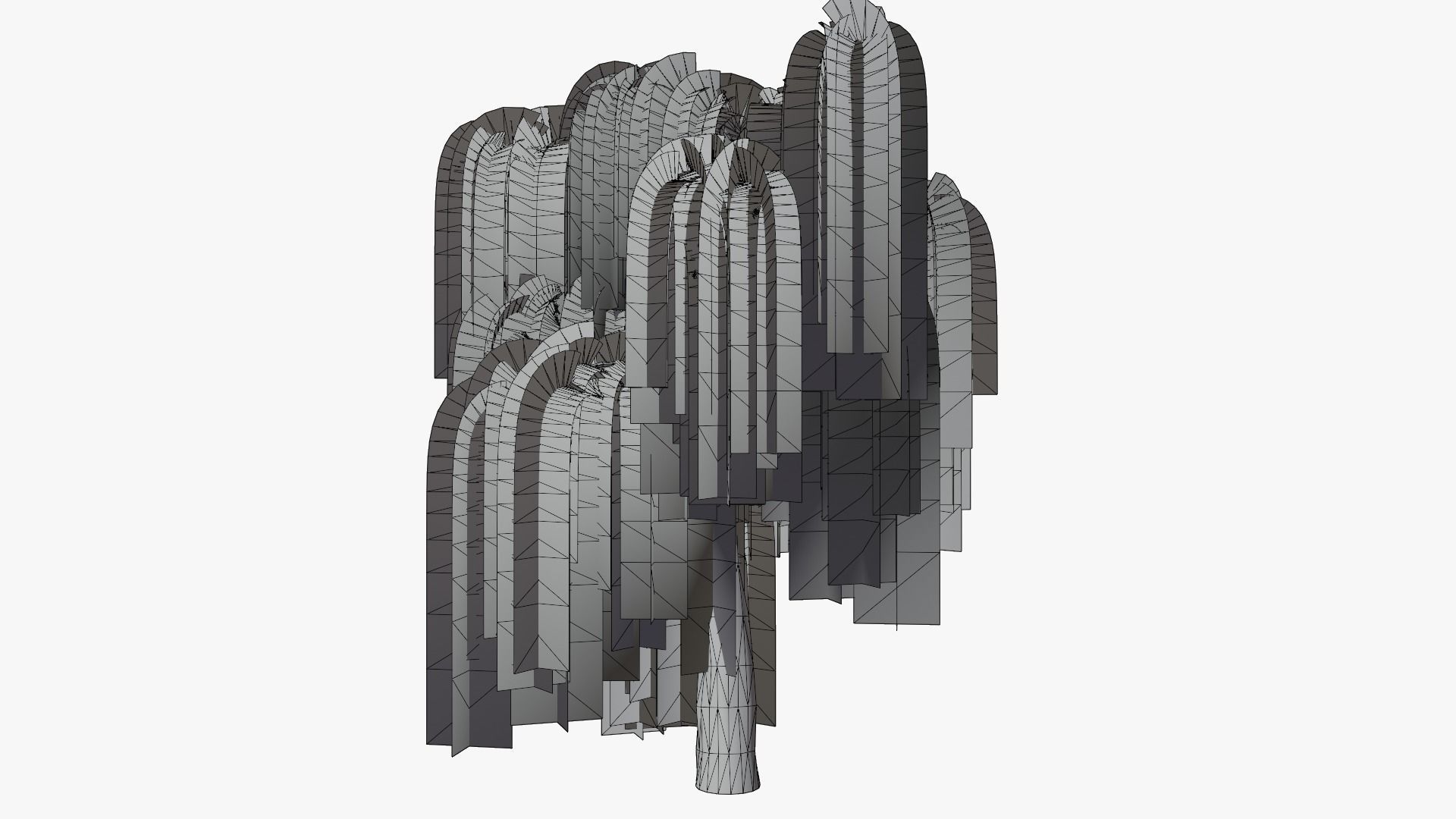 Weeping Willow v6 Low-poly 3D model_8