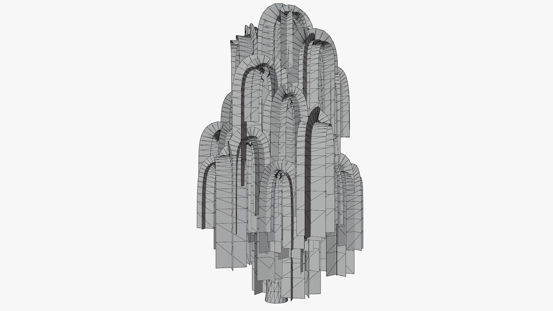 Weeping Willow v8 Low-poly 3D model_10