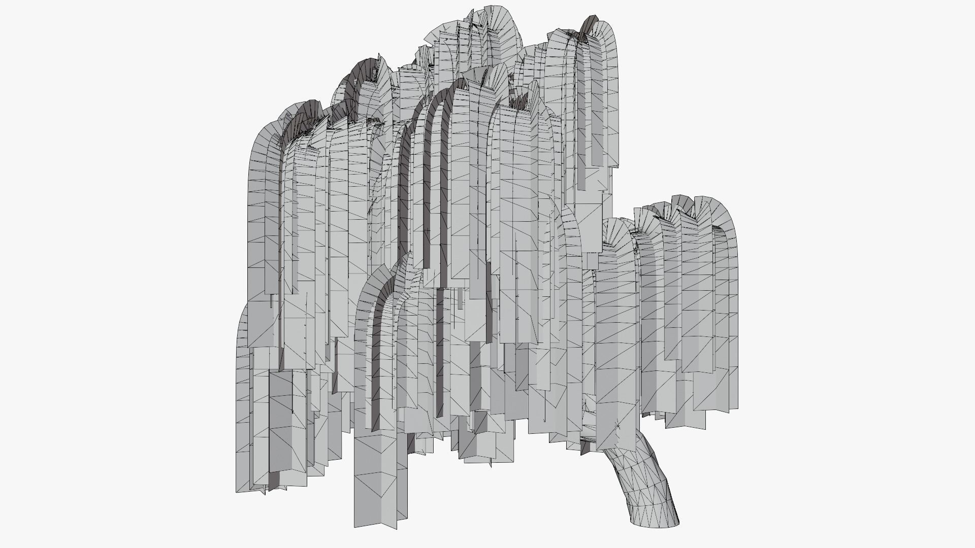 Weeping Willow v9 Low-poly 3D model_9