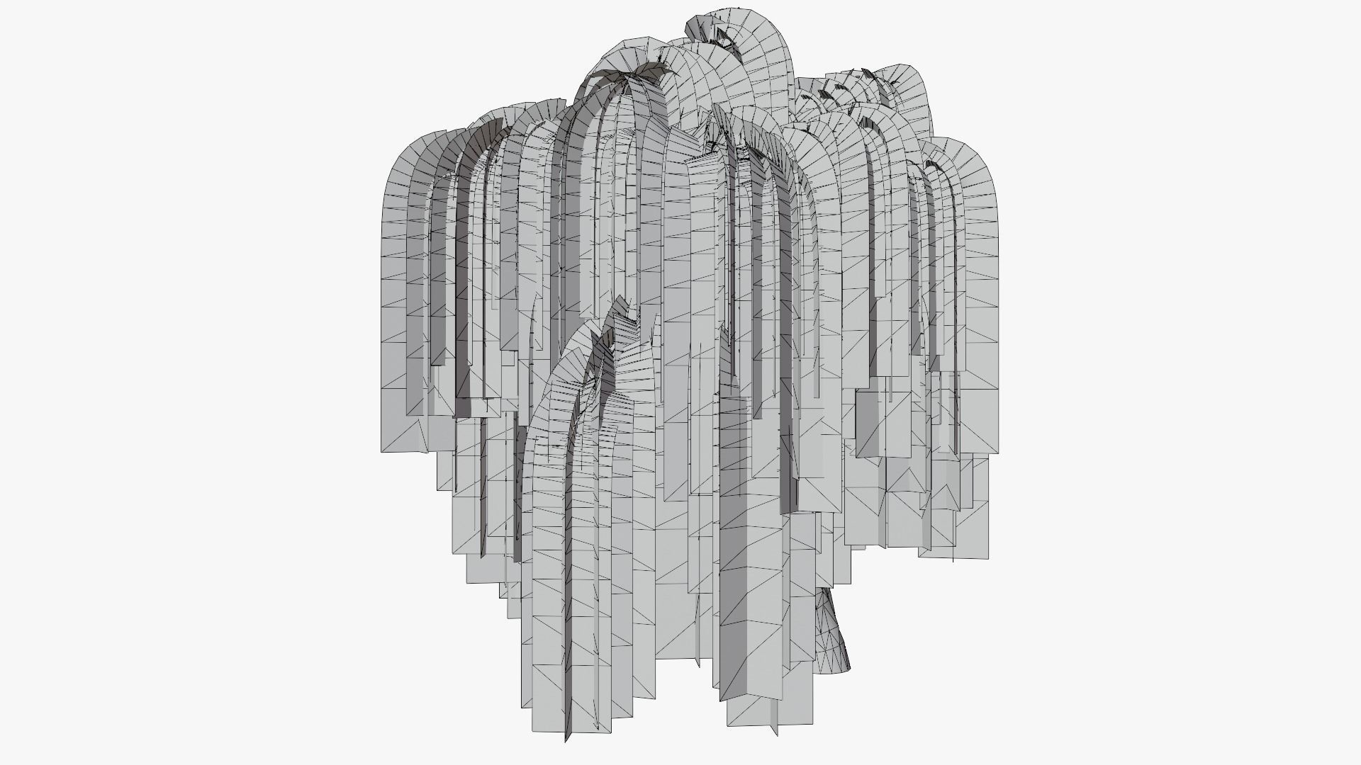 Weeping Willow v9 Low-poly 3D model_10