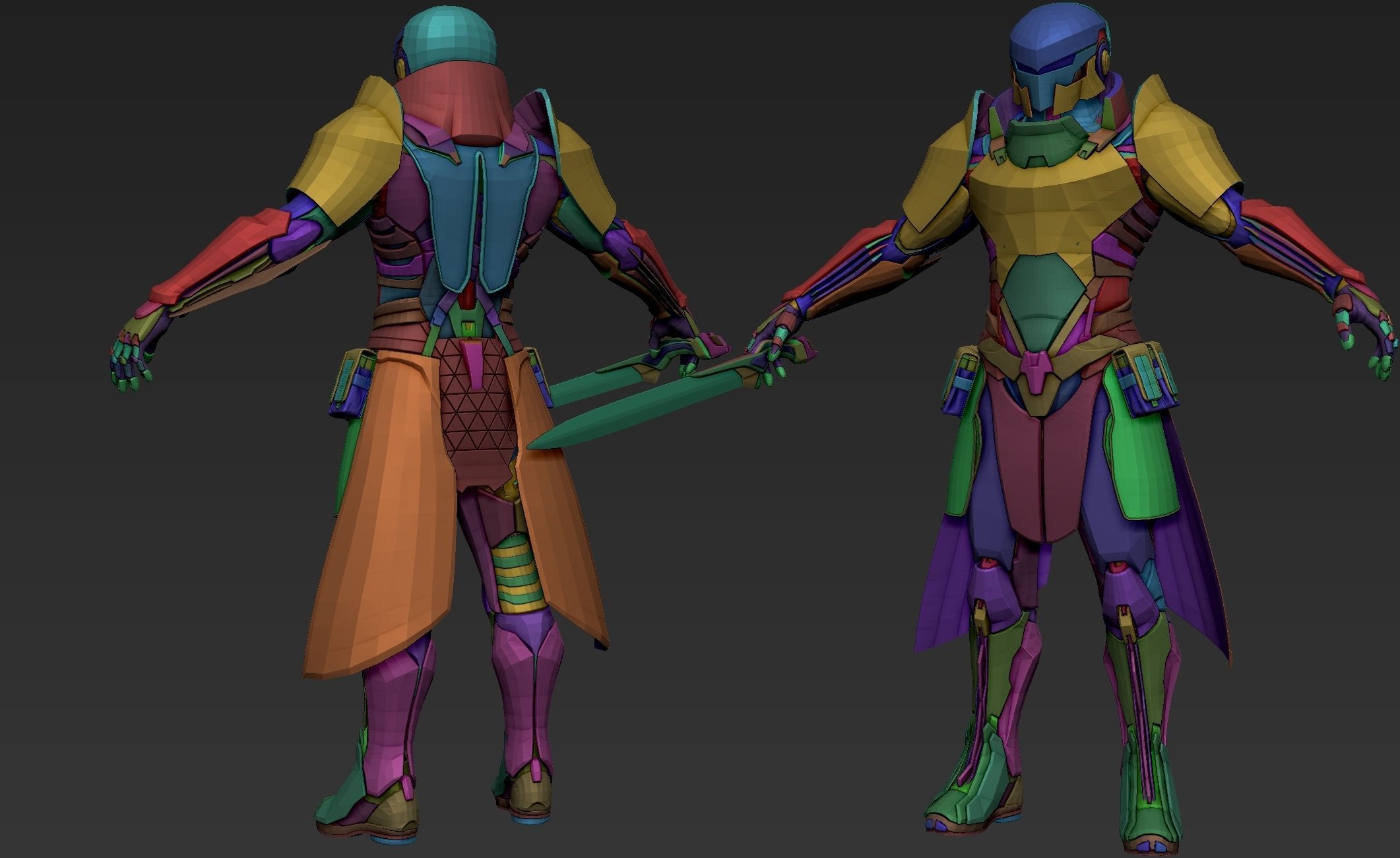 Paladin Knight Sci-Fi Style 3D model_44
