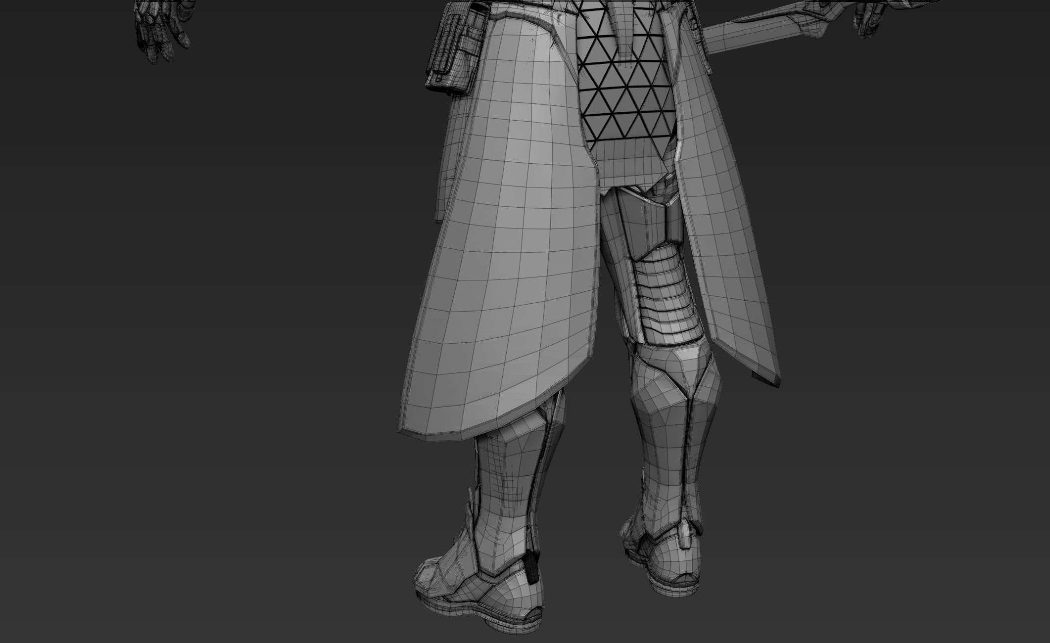 Paladin Knight Sci-Fi Style 3D model_42