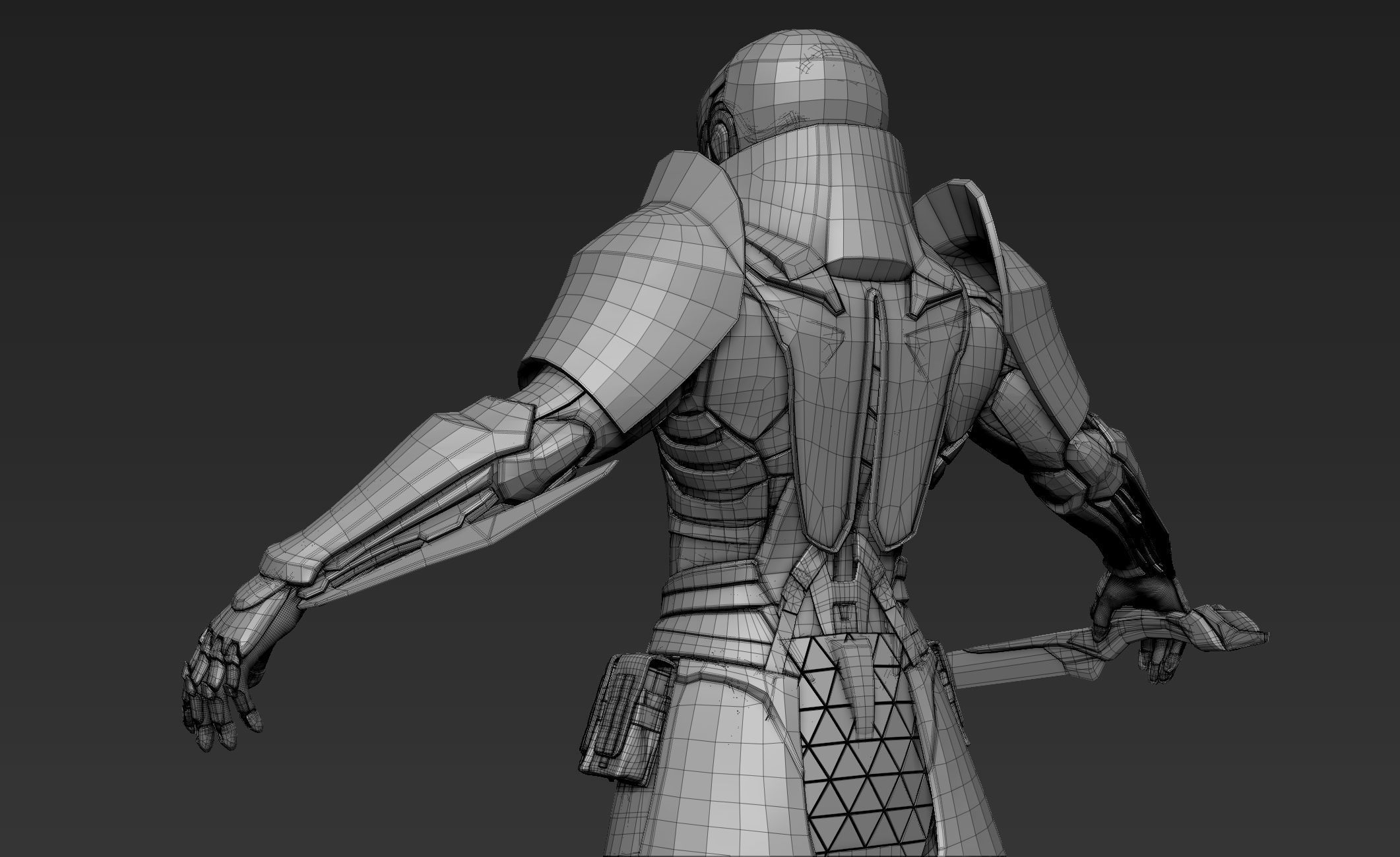 Paladin Knight Sci-Fi Style 3D model_41