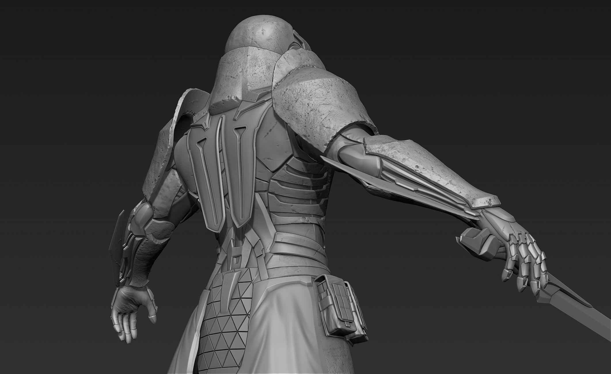 Paladin Knight Sci-Fi Style 3D model_33
