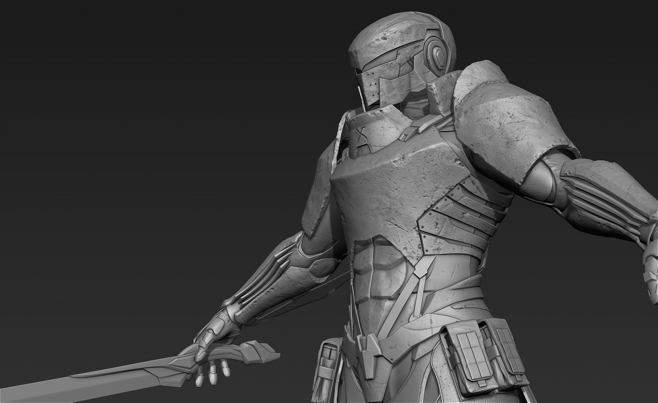 Paladin Knight Sci-Fi Style 3D model_27