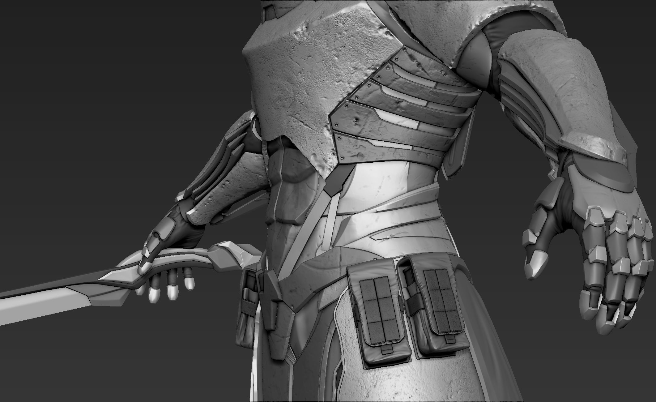Paladin Knight Sci-Fi Style 3D model_18