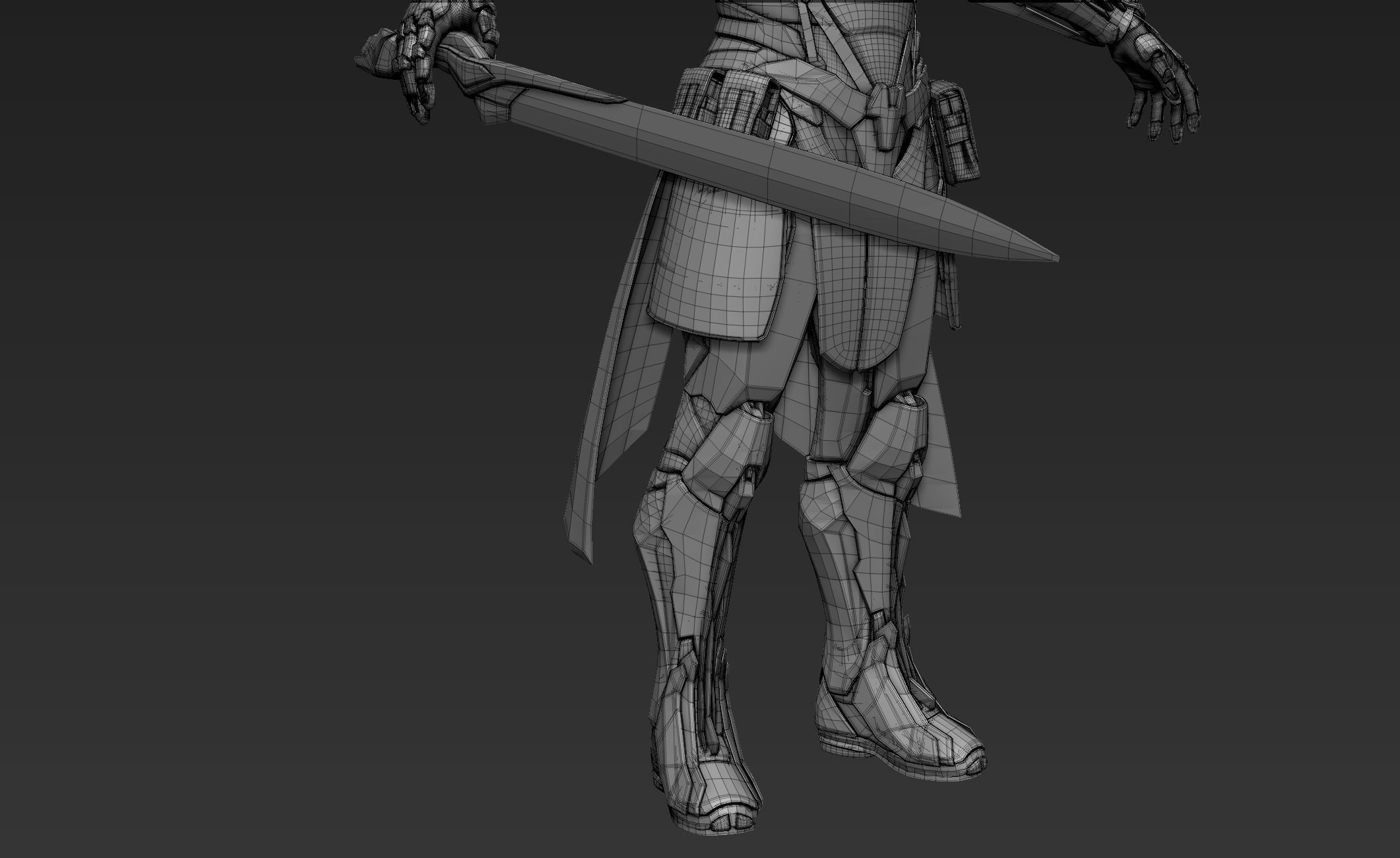 Paladin Knight Sci-Fi Style 3D model_43
